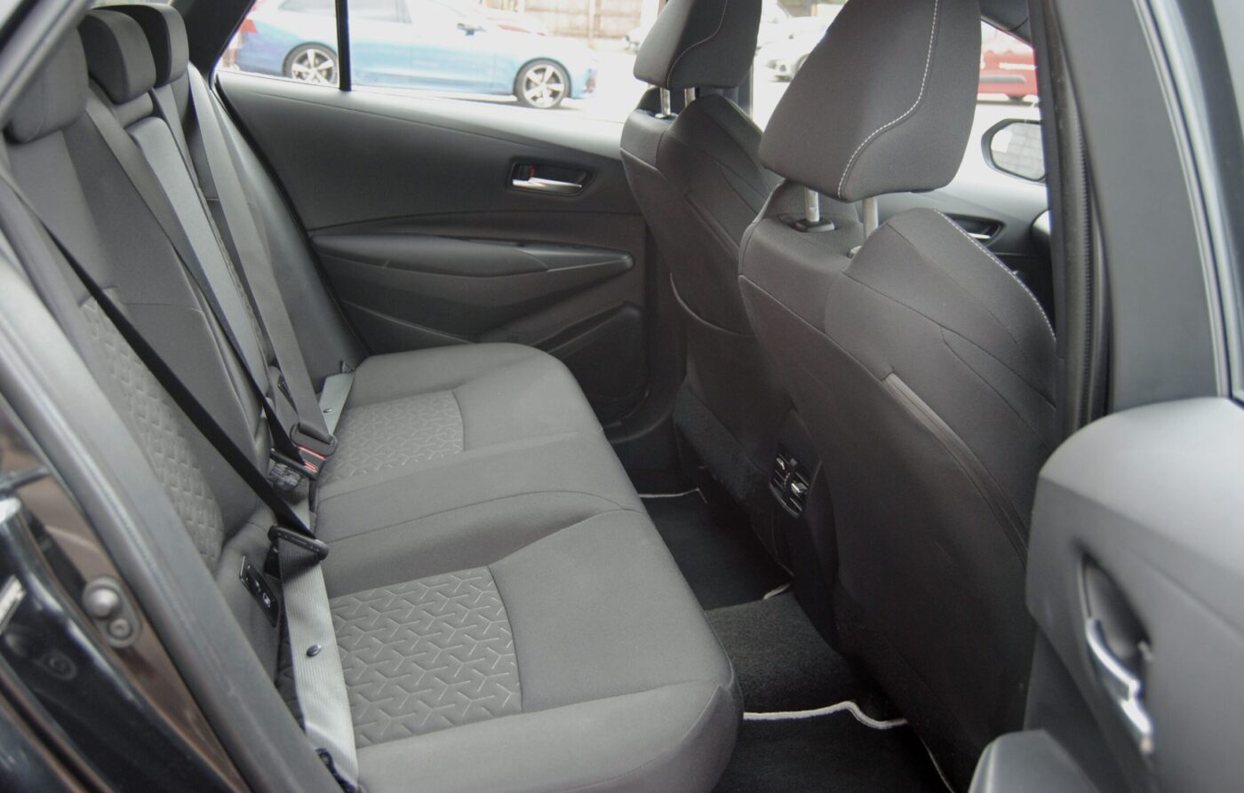 Interior of a Toyota Corolla